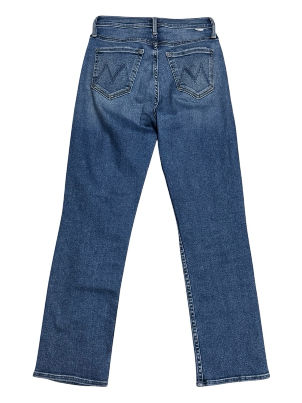 072 MOTHER Women's Tomcat Ankle Roughing It Distressed Straight Cut Jeans, Sz 25 - Picture 4 of 12